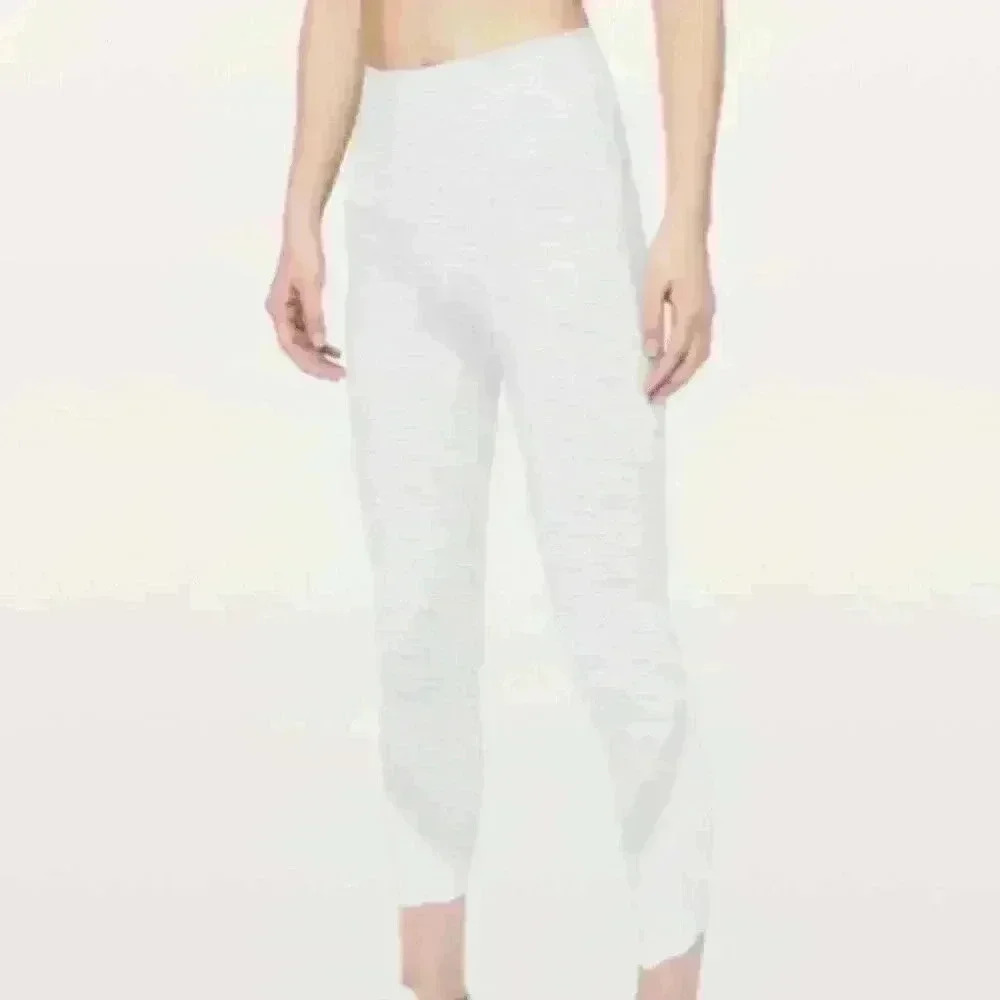 Lululemon Wunder Under Crop II Roll Down Scallop Luxtreme Pull On Leggings